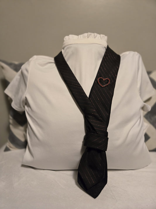 Red Black Pinstripe | Mama's Ties