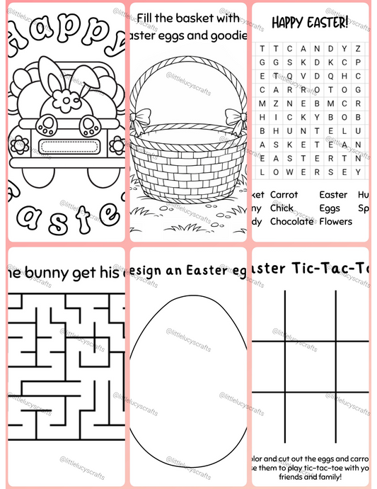 Easter Activity Sheets Bundle - 6 pages