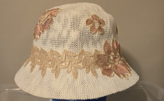 Floral Lacy Hat | Mama's Ties