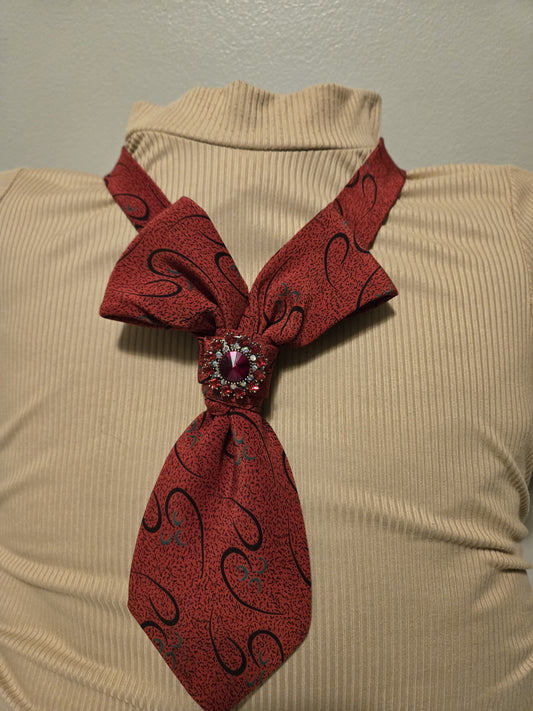 Red Split Bow | Mama's Ties
