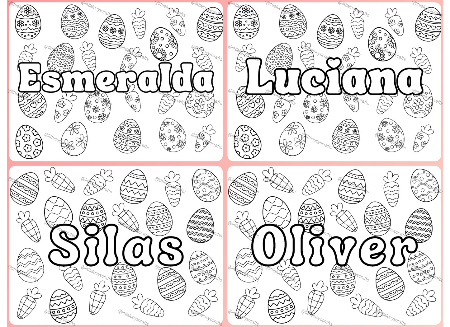 Custom Name Coloring Page