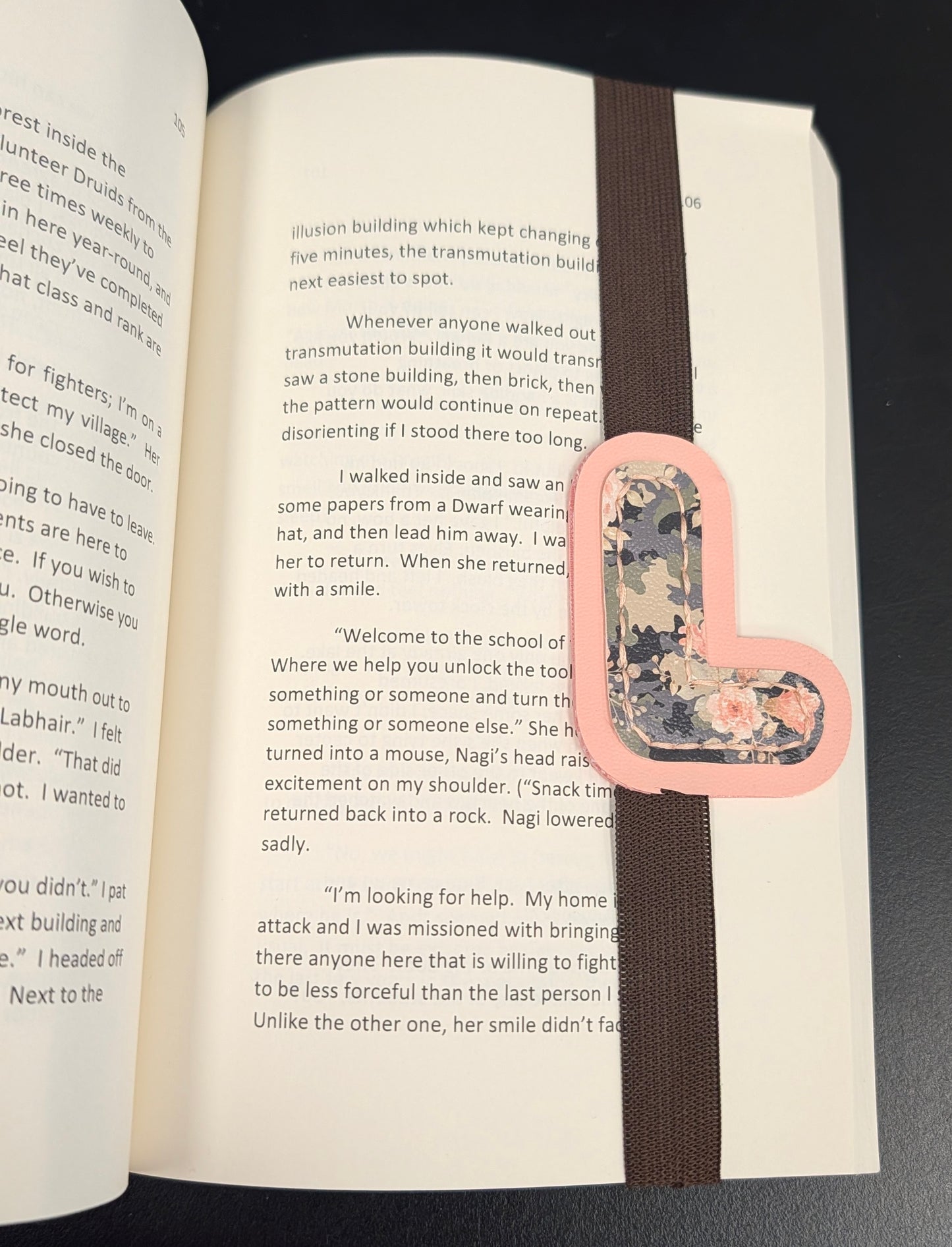 Initial Bookmarks - Rose Camo