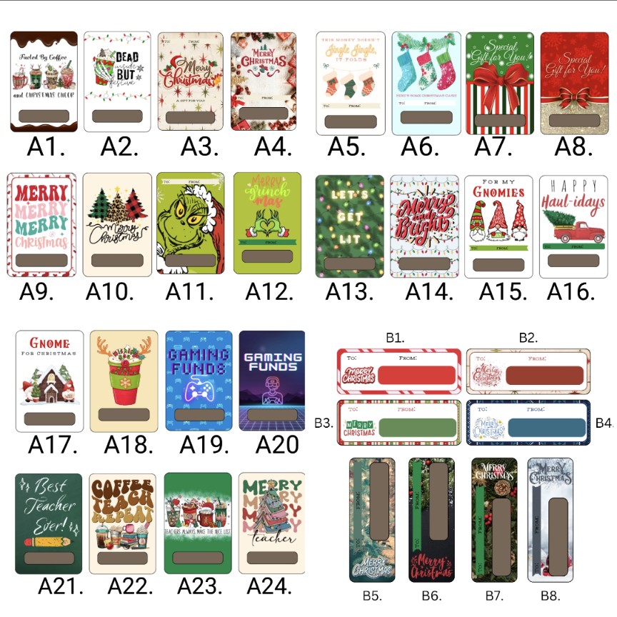 Christmas Money Holders